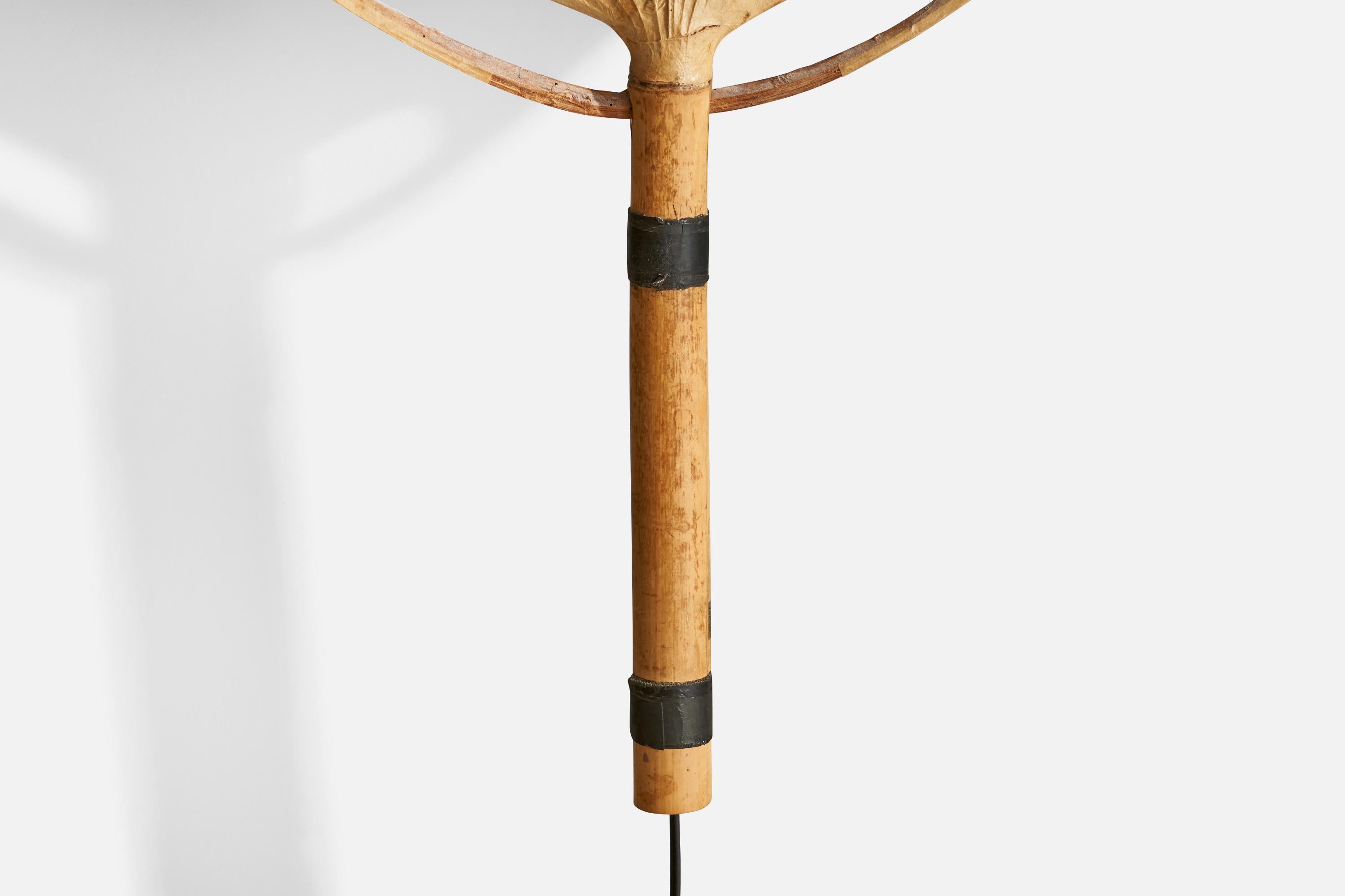 Ingo Maurer, Uchiwa Wall Lights, Bambus, Papier, Deutschland, 1970er Jahre 3
