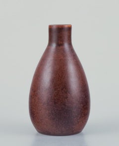 Ingrid and Erich Triller. Ceramic vase with brown glaze. From 1970s