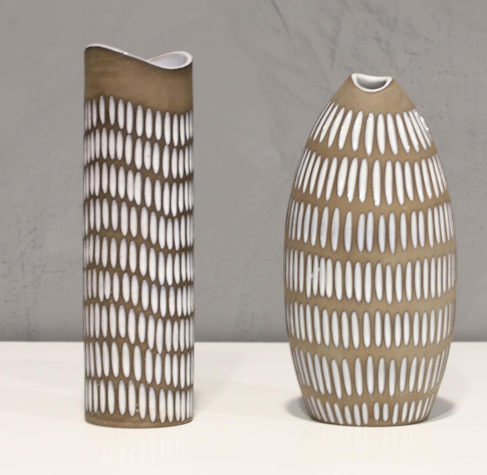 Ingrid Atterberg Ceramic Vase Model Negro Produced by Upsala Ekeby in Sweden For Sale 1