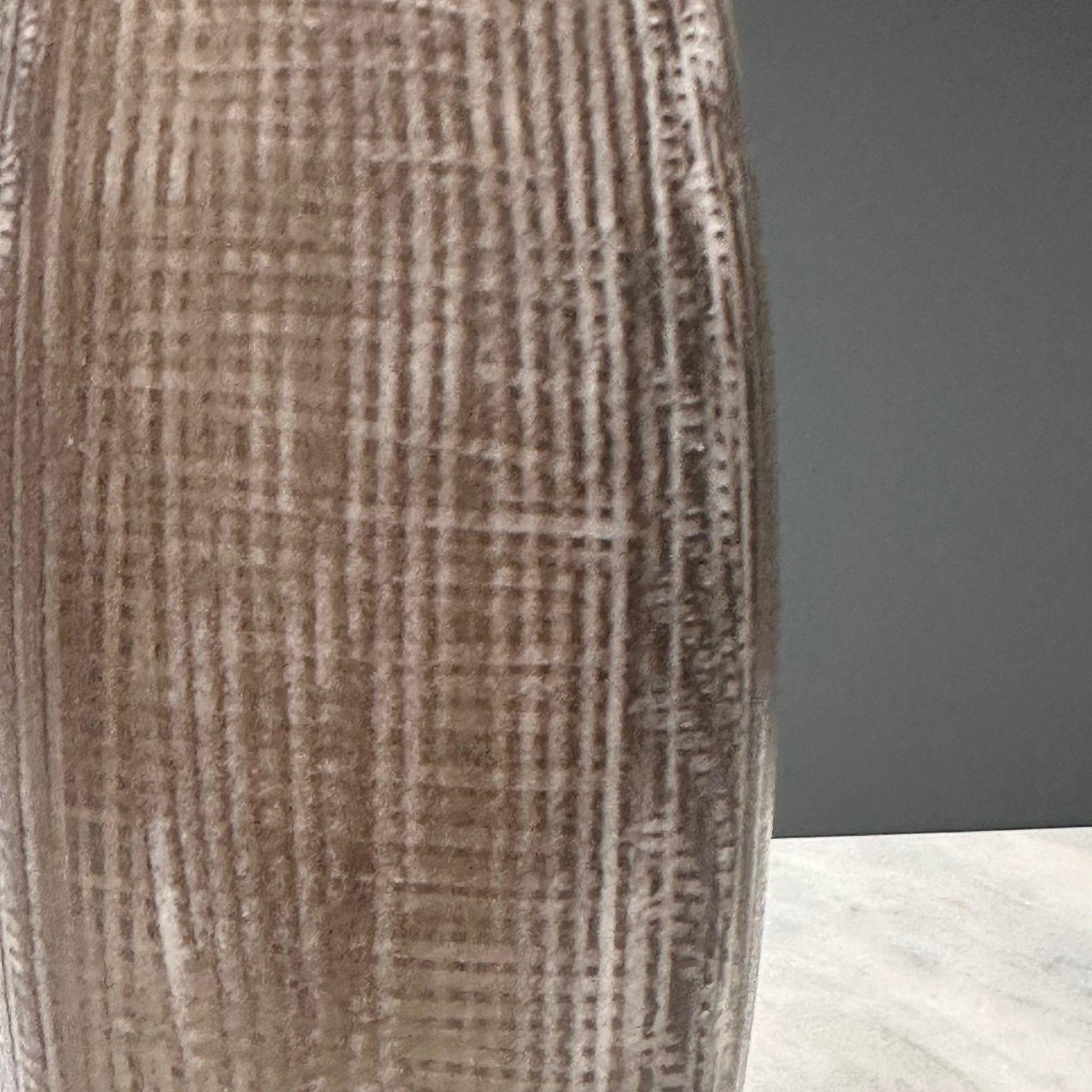Ingrid Atterberg, Ekeby, Vaso svedese di metà secolo, Tan, Gres, anni '60 in vendita 1