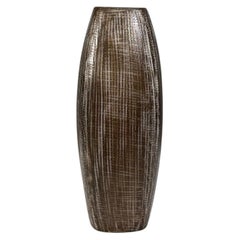 Ingrid Atterberg, Ekeby, Swedish Mid-Century Modern, Tan Vase, Stoneware, 1960s