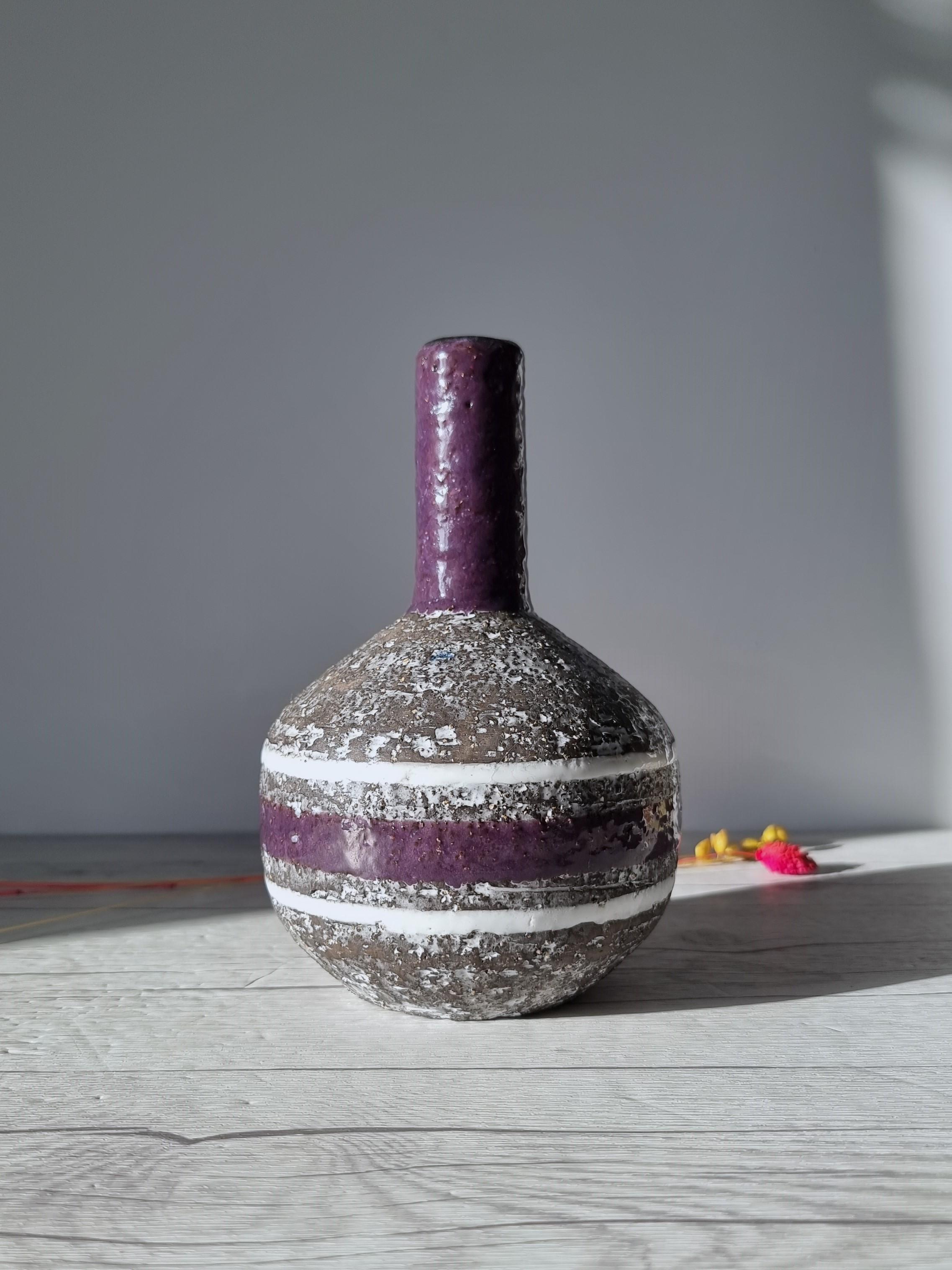 Ingrid Atterberg for Upsala Ekeby, 1957-59 'Chamotte' Series Modernist Vase For Sale 2
