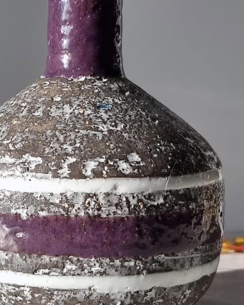 Glazed Ingrid Atterberg for Upsala Ekeby, 1957-59 'Chamotte' Series Modernist Vase For Sale