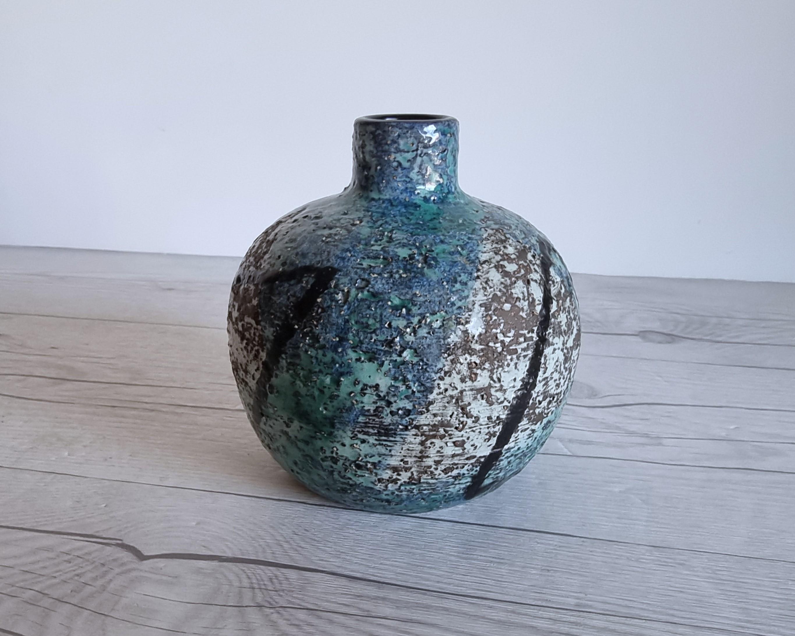 Ingrid Atterberg for Upsala Ekeby, 1957 'Chamotte' Series Modernist Onion Vase 4