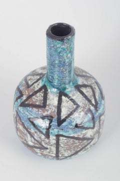 Ingrid Atterberg für Upsala-Ekeby. Keramikvase mit abstraktem Muster, 1960er Jahre