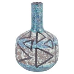 Ingrid Atterberg für Upsala-Ekeby. Keramikvase mit abstraktem Muster, 1960er Jahre