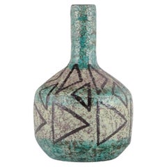 Vintage Ingrid Atterberg for Upsala Ekeby.  Large ceramic vase with abstract design