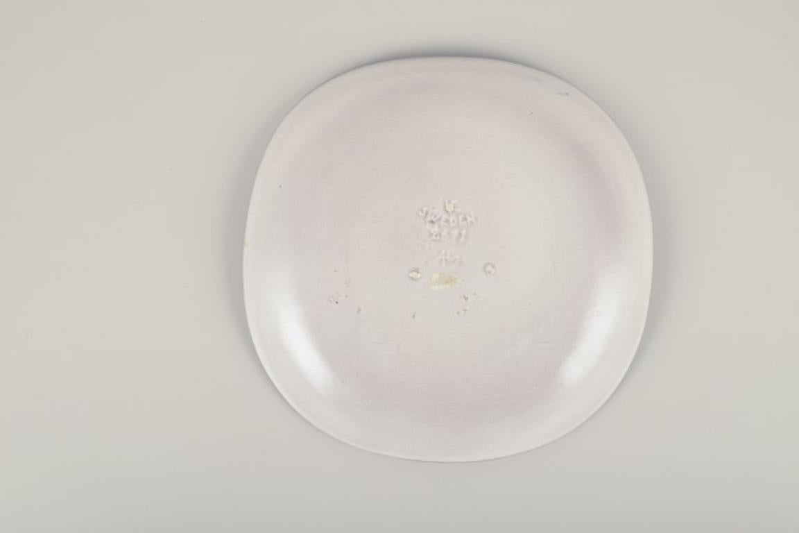 Ingrid Atterberg para Upsala Ekeby. Plato grande de cerámica 