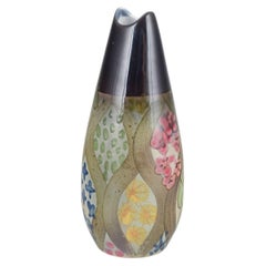 Ingrid Atterberg pour Upsala Ekeby. Vase « Mimosa » à motifs floraux. Années 1960