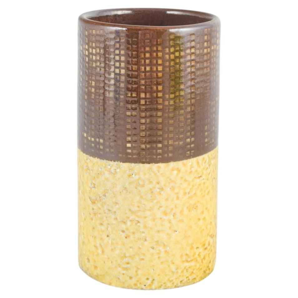 Ingrid Atterberg per Upsala Ekeby. Vaso in gres con smalto a due strati. Anni '60 in vendita