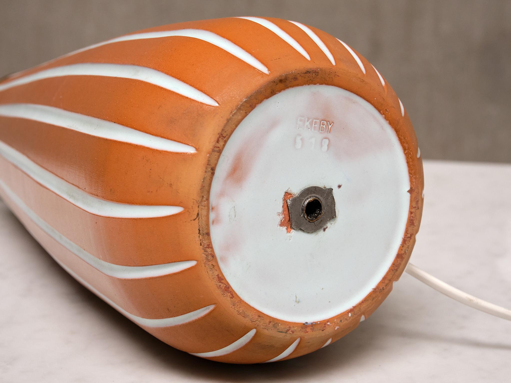 Ingrid Atterberg 'Inca' Keramik-Tischlampe, Upsala Ekeby, 1947 im Angebot 6