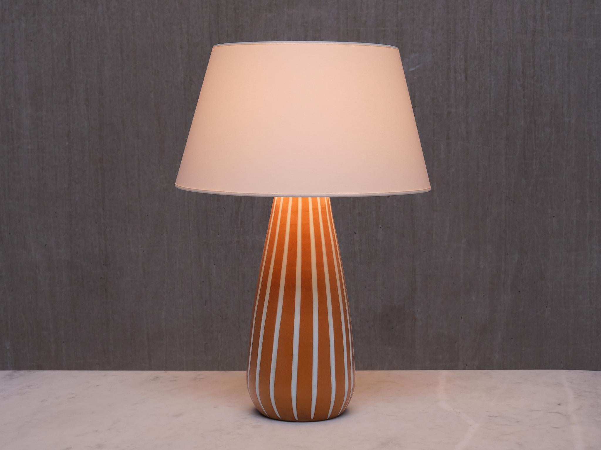 Ingrid Atterberg 'Inca' Keramik-Tischlampe, Upsala Ekeby, 1947 im Zustand „Gut“ im Angebot in The Hague, NL