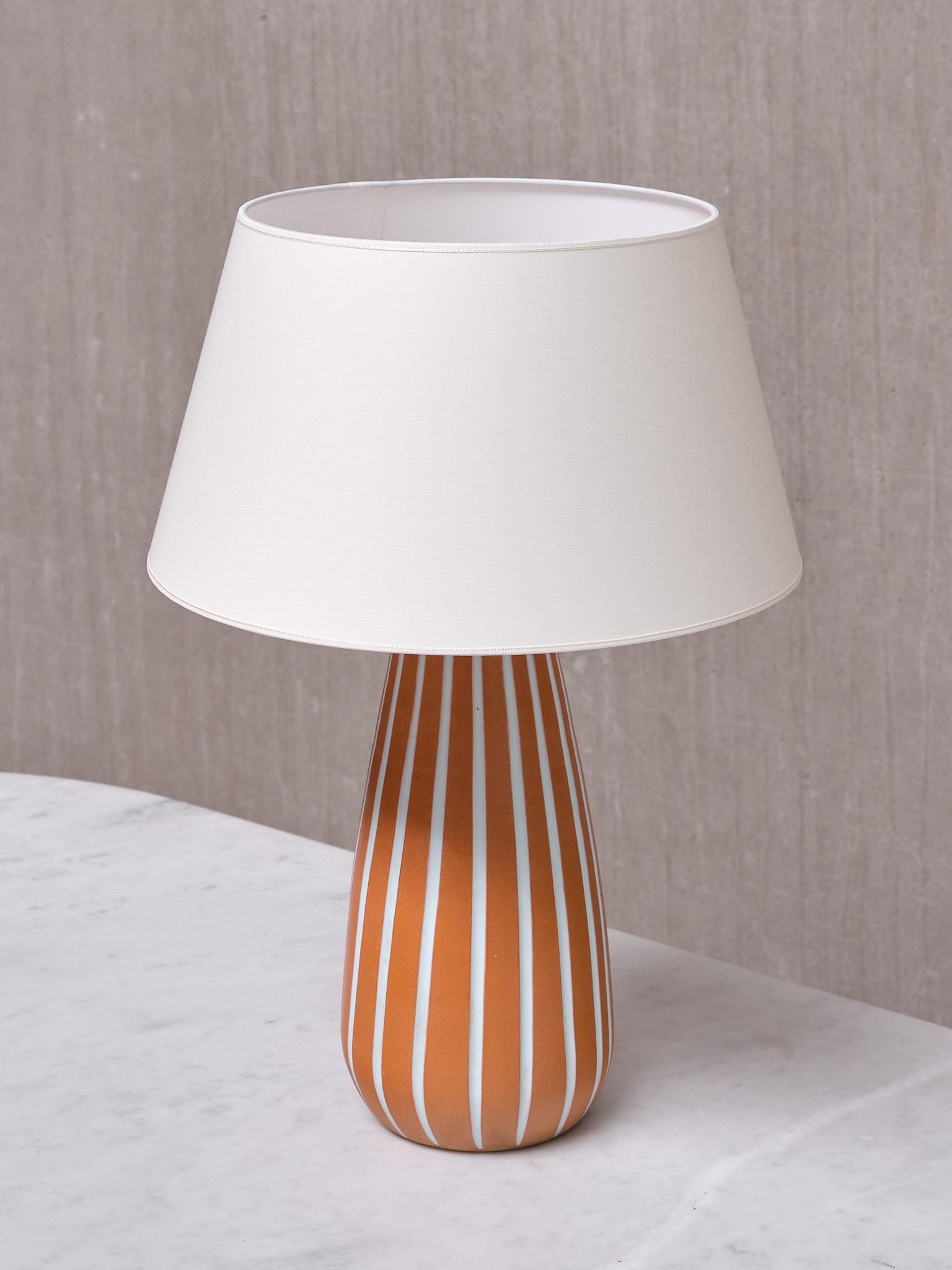 Ingrid Atterberg 'Inca' Keramik-Tischlampe, Upsala Ekeby, 1947 im Angebot 2