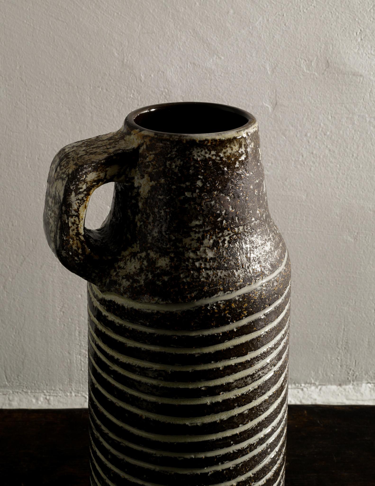 Swedish Ingrid Atterberg Midcentury Ceramic Vase Pitcher Jug Produced in Sweden, 1940s