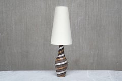 Ingrid Atterberg 'Spiral' Ceramic Table Lamp for Upsala Ekeby, Sweden, 1950s