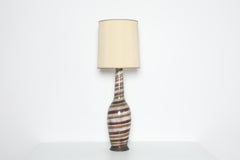 Ingrid Atterberg Style Striped Ceramic Table Lamp