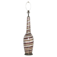 Ingrid Atterberg Style Striped Ceramic Table Lamp