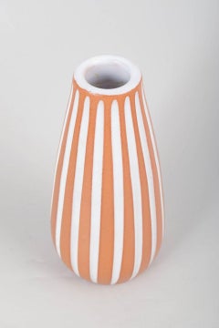 Ingrid Atterberg, Upsala-Ekeby. Vase in glazed earthenware with vertical stripes