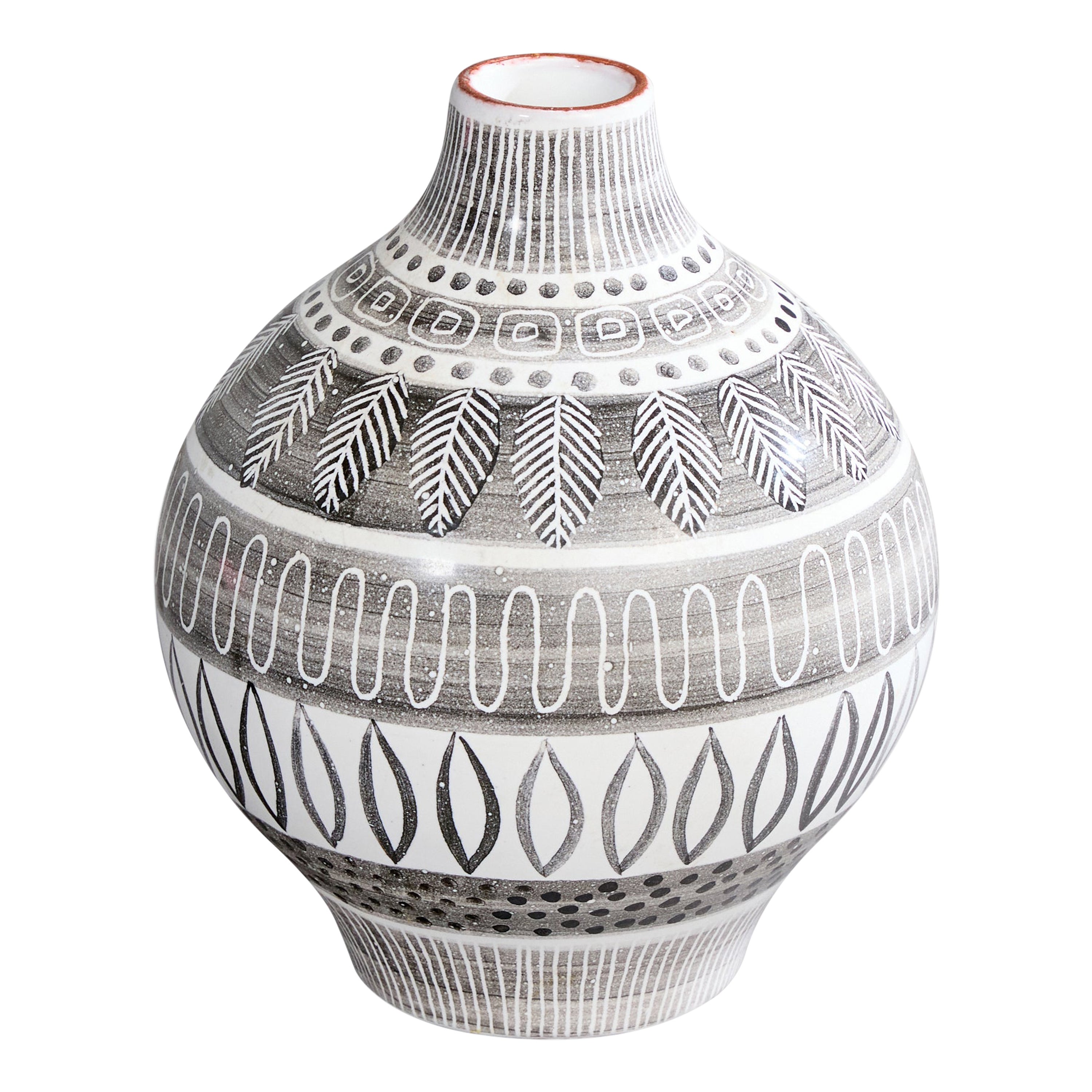 Vase, céramique, Ingrid Atterberg, Suède, 1951