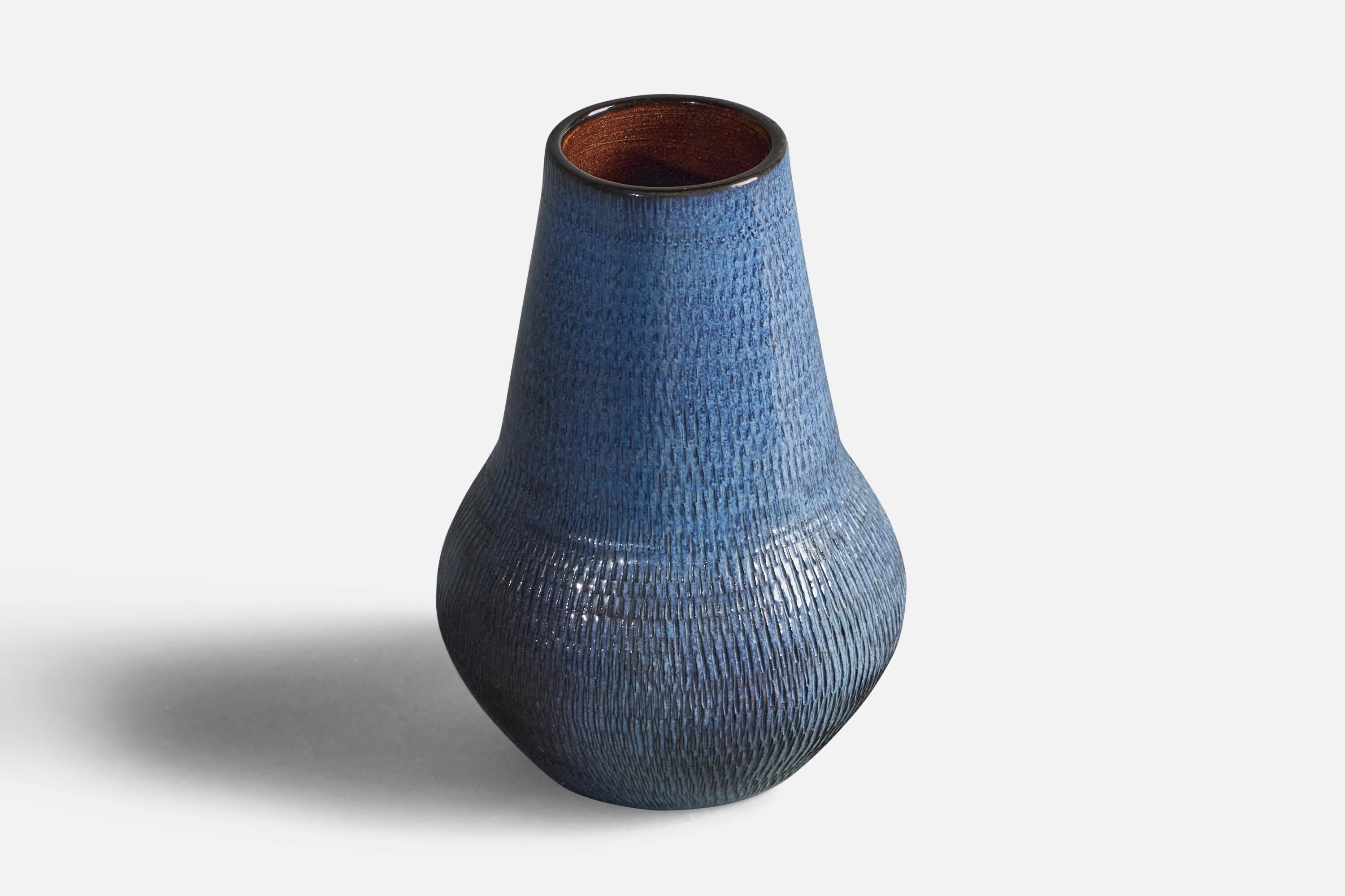 Swedish Ingrid Atterberg, Vase, Earthenware, Sweden, 1950s For Sale