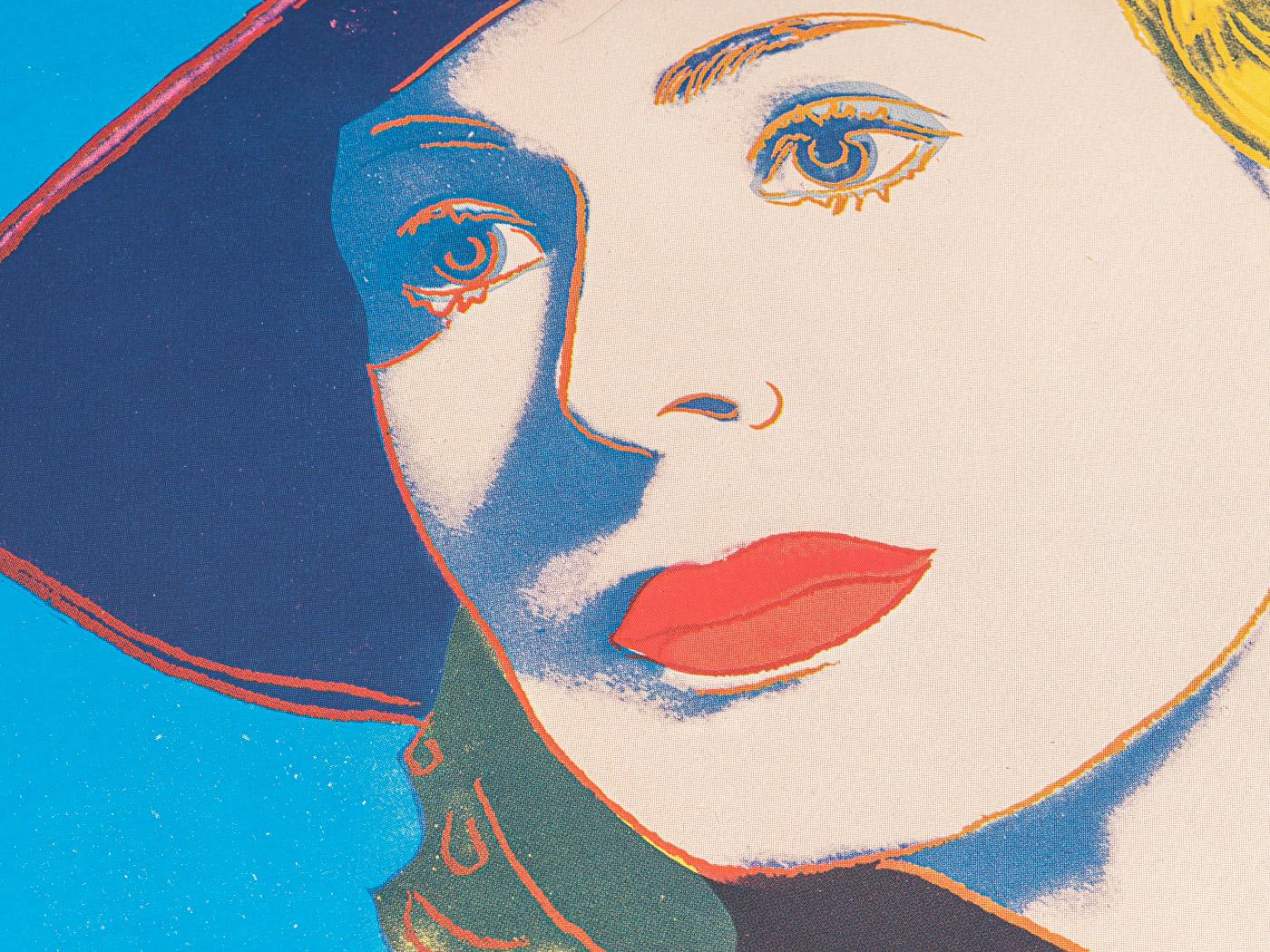 Fin du 20e siècle Affiche d'exposition «grid Bergmann with Hat 315 » d'Andy Warhol en vente