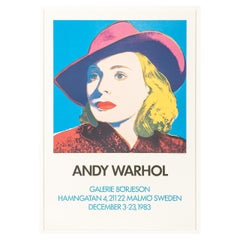 "Ingrid Bergmann with Hat 315" by Andy Warhol Exhibition Poster