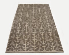 Tappeto svedese a doppia faccia a trama piatta di Ingrid Dessau, Svezia 1960