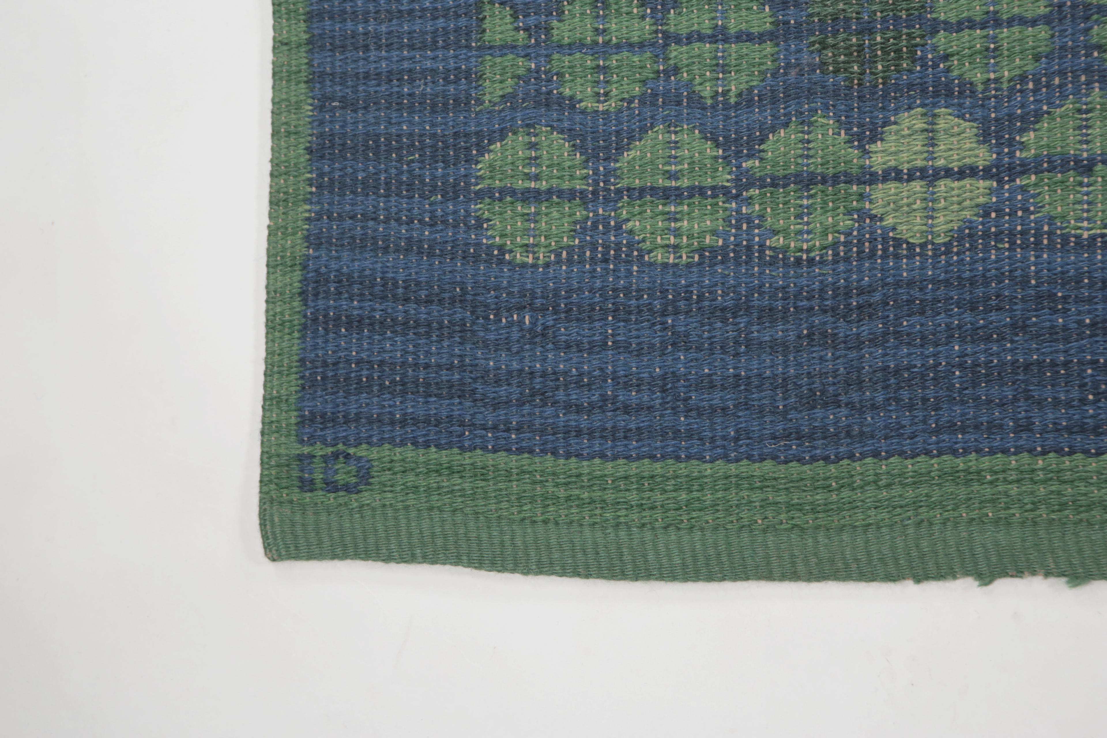 Ingrid Dessau Swedish Flat-Weave Rug for Kasthall, Sweden, 1950s 1