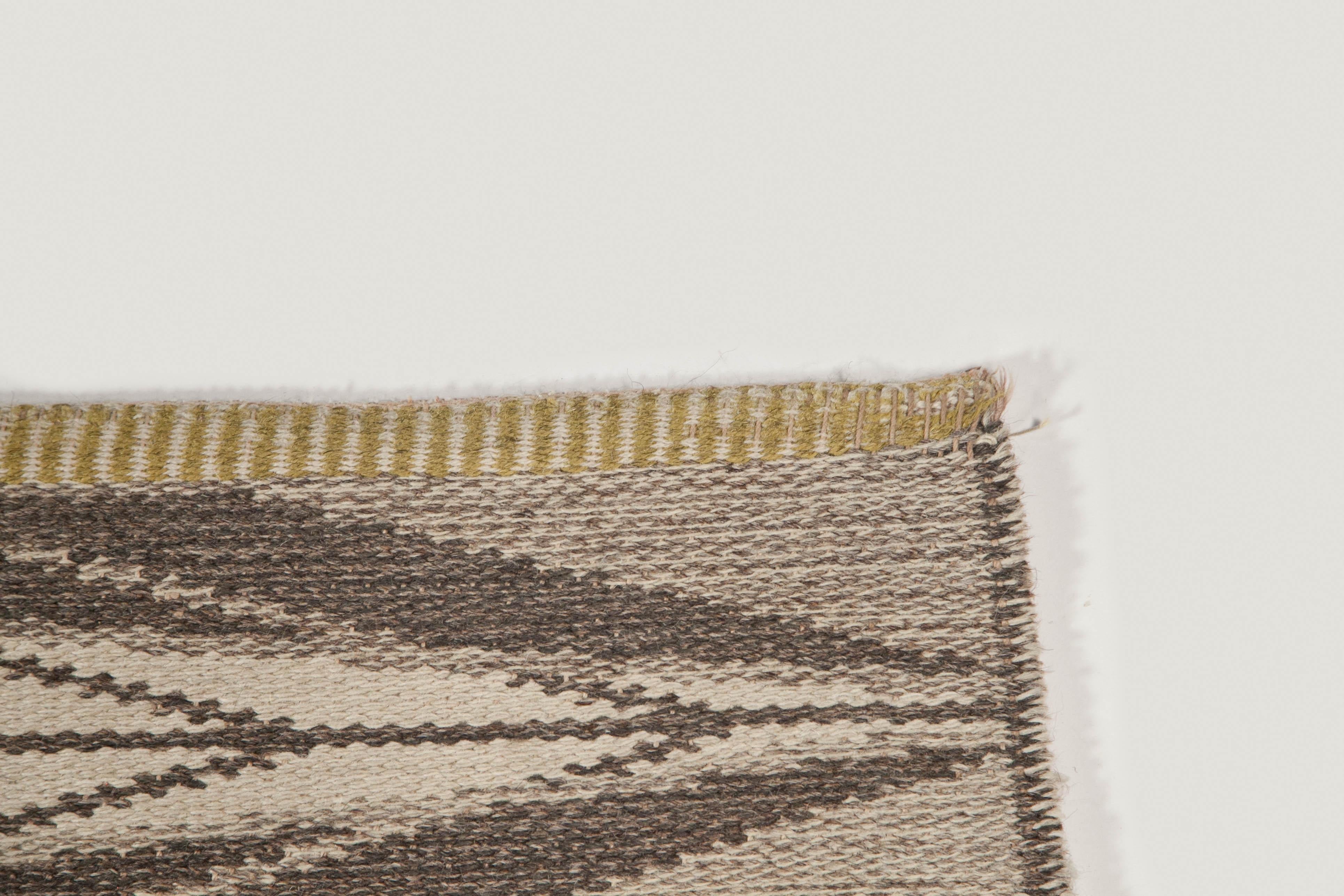 Ingrid Dessau „Sylarna“ Flachgewebe-Teppich, umkehrbar, Schweden, 1960er Jahre (Wolle) im Angebot