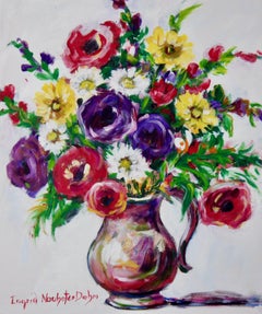 Floral Arrangement No.2, Original Acrylic Painting, 2020
