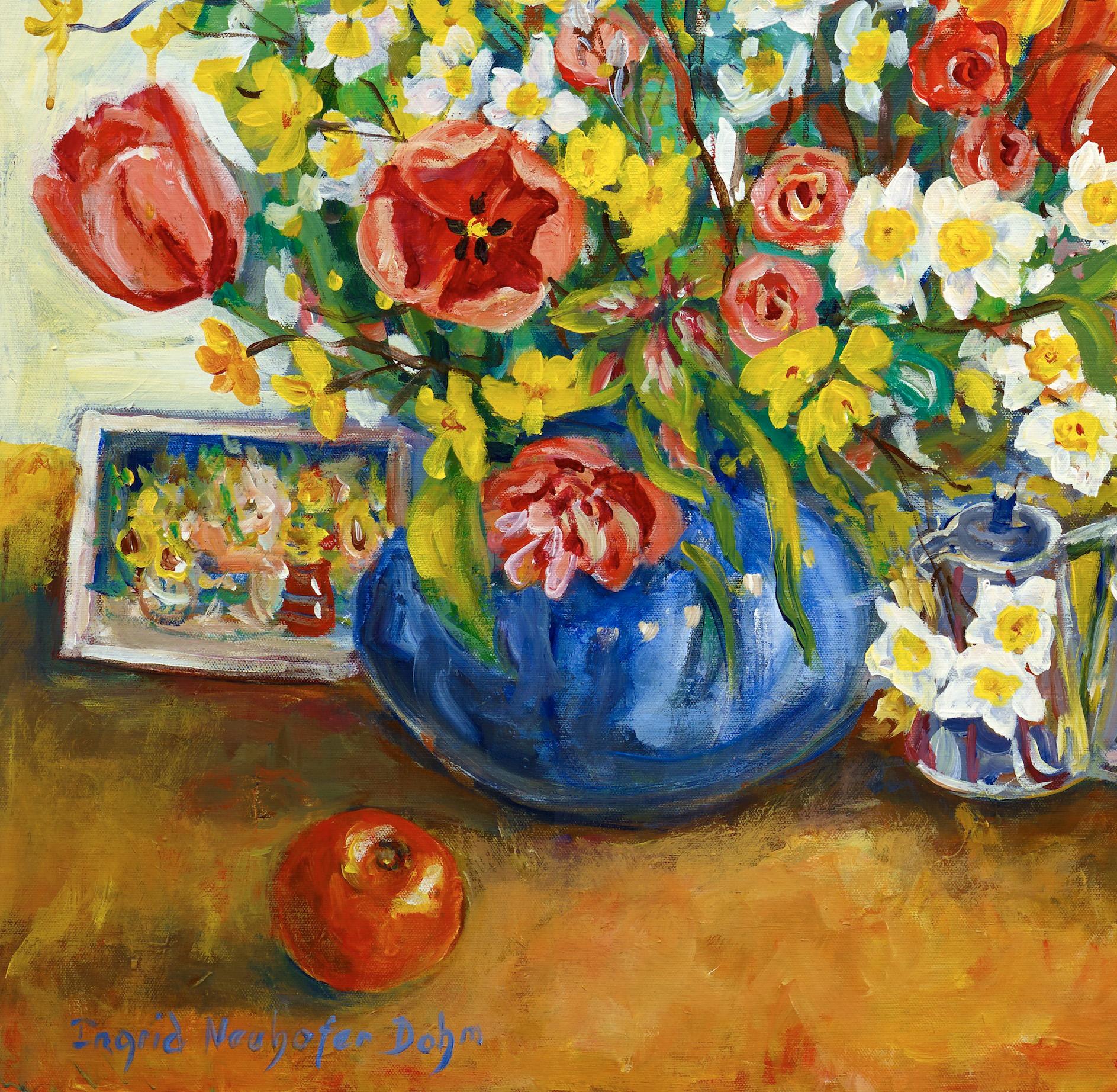 Floral Still Life - Painting by Ingrid Dohm