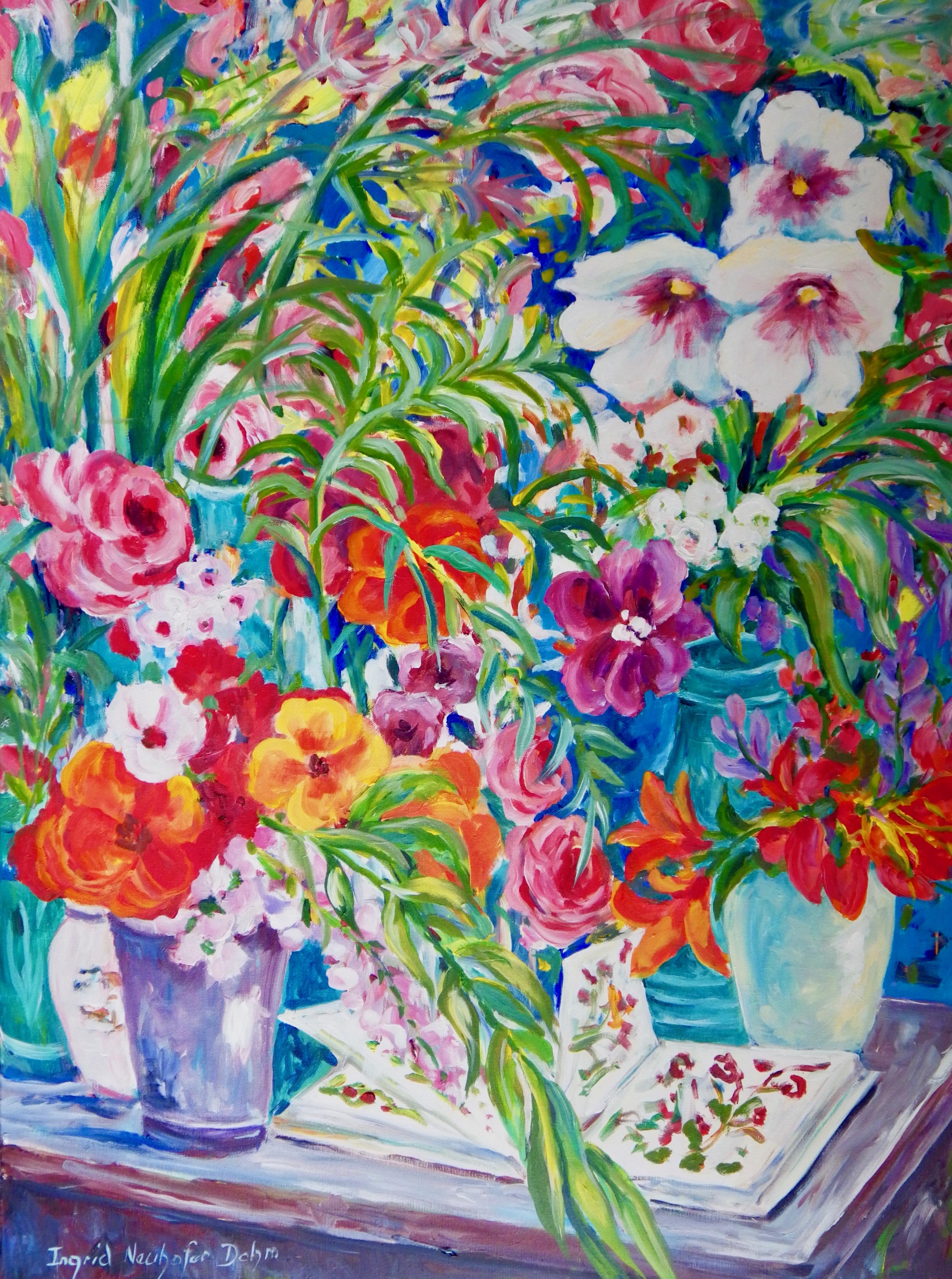 Ingrid Dohm Still-Life Painting - Floral Still Life