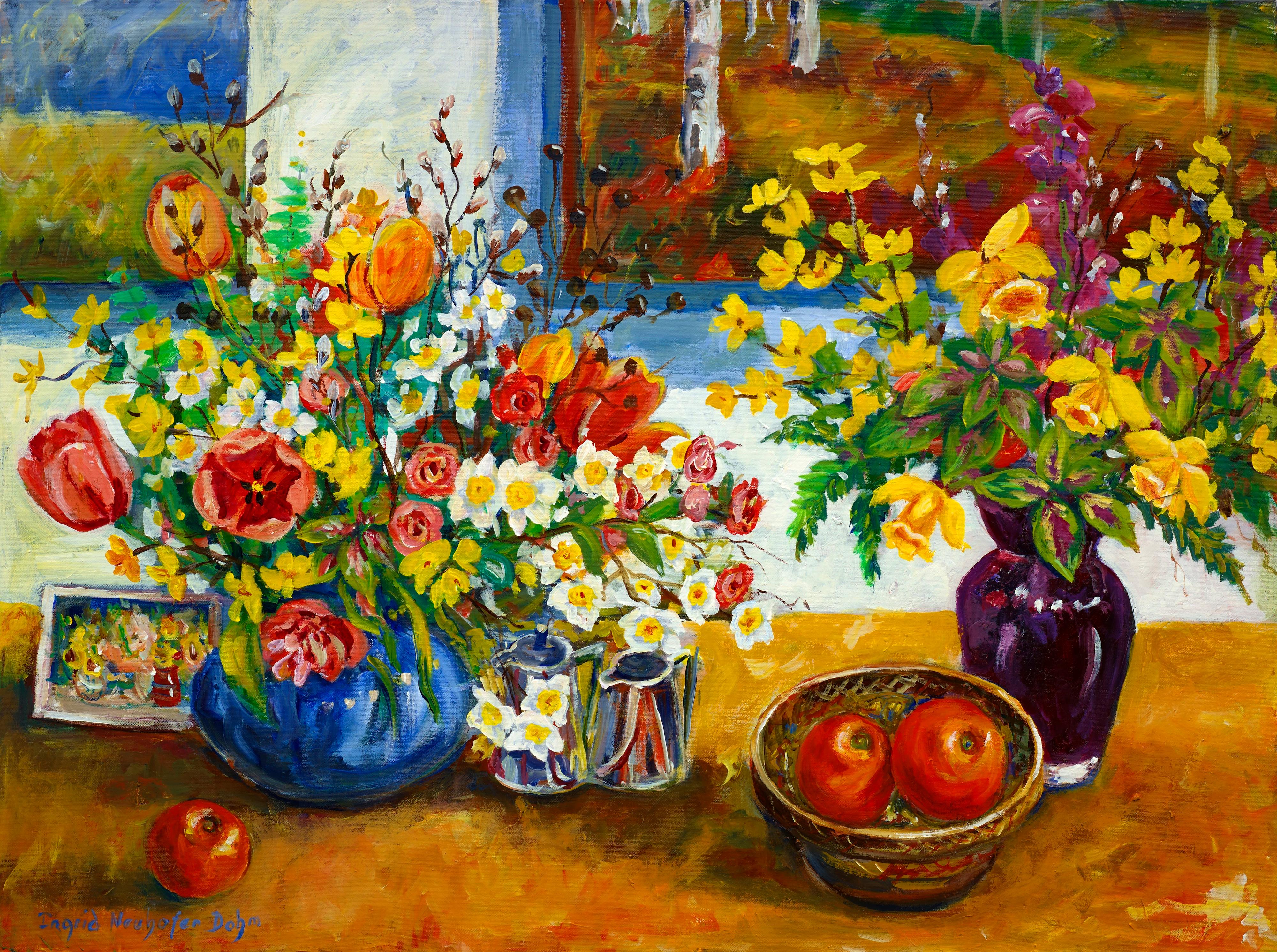 Ingrid Dohm Still-Life Painting - Floral Still Life
