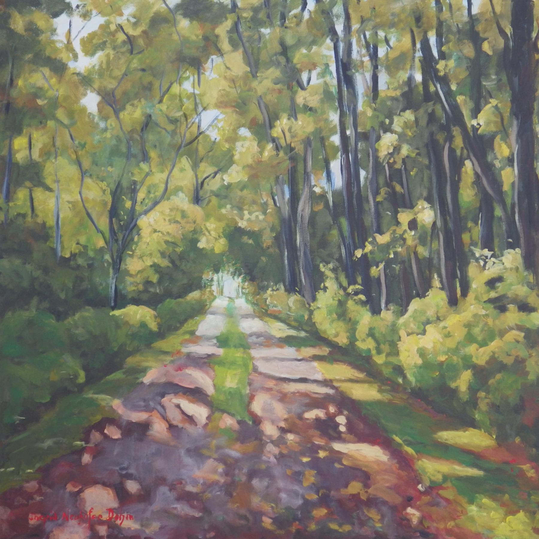 forest pathway painting