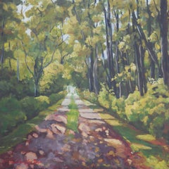 Forest Pathway, Original Landscape Painting, 2014