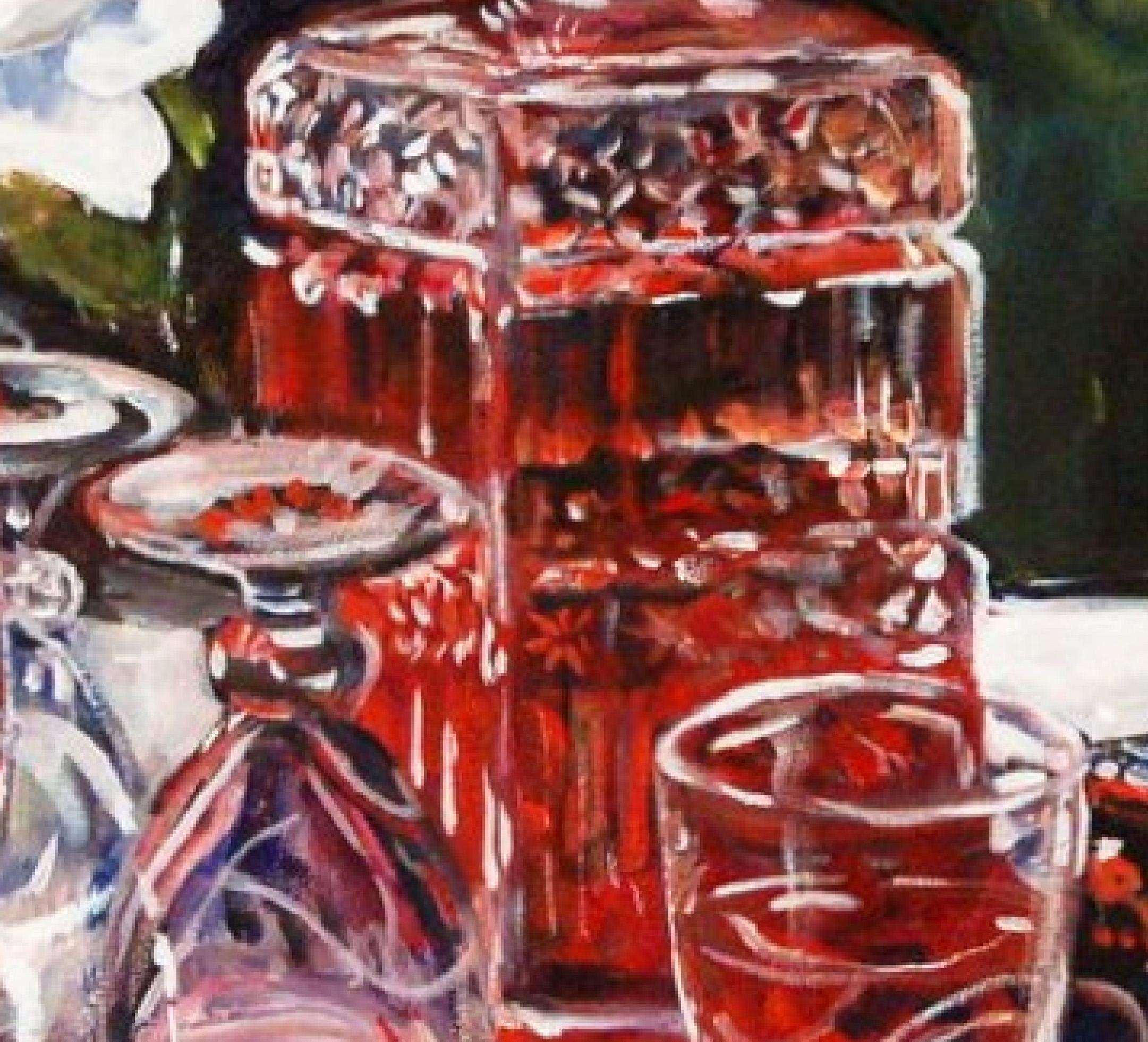 Wine Decanter - Painting by Ingrid Dohm