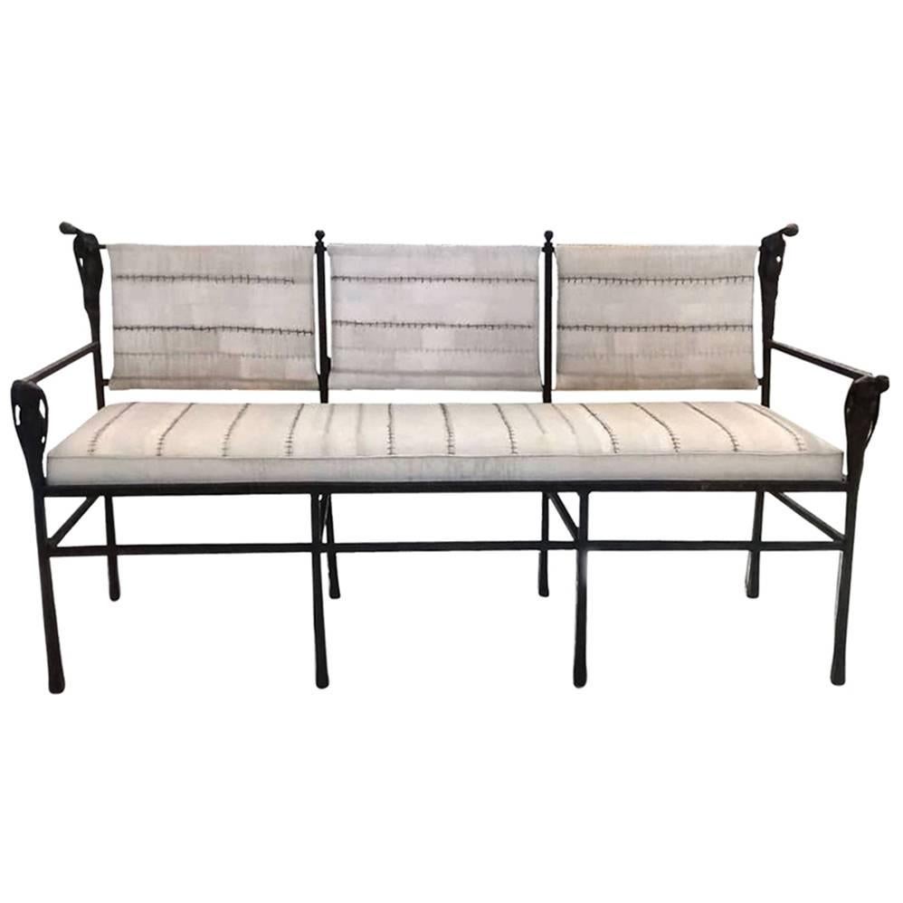 Ingrid Donat, Patinated Bronze Bench For Sale