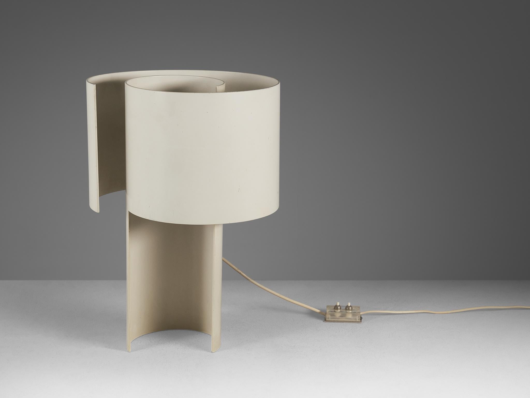 Ingrid Hsalmarson for New Lamp 'Spiral' Table Lamp in Aluminum  For Sale 3
