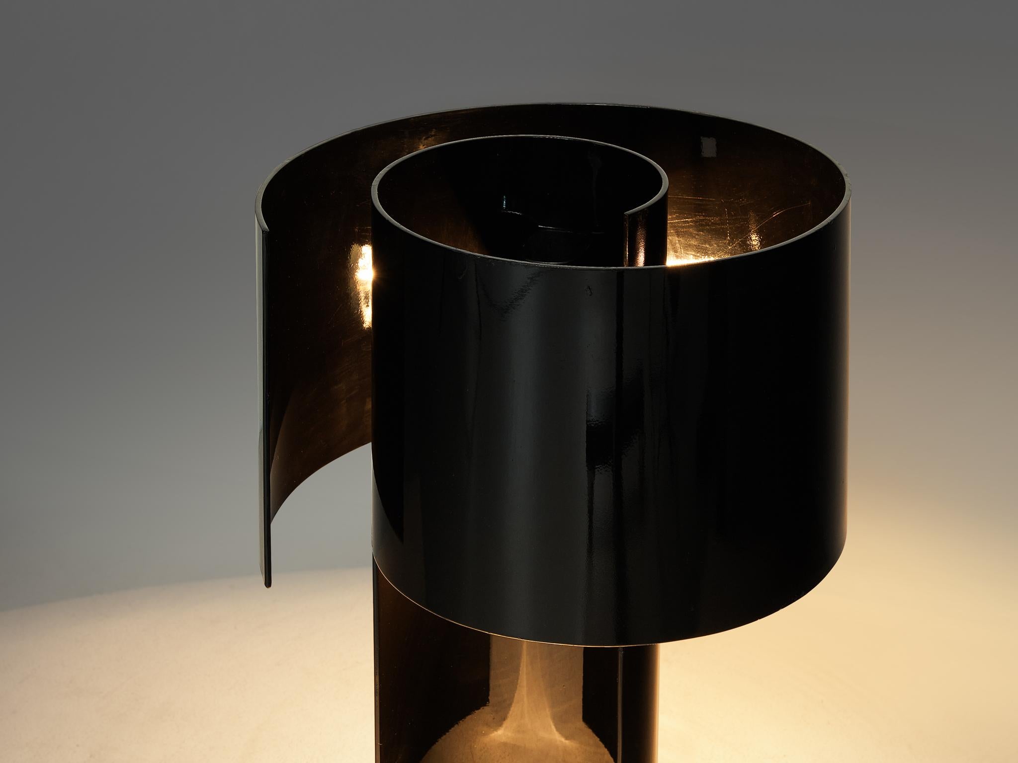 Ingrid Hsalmarson for New Lamp 'Spiral' Table Lamp in Aluminum  For Sale 1