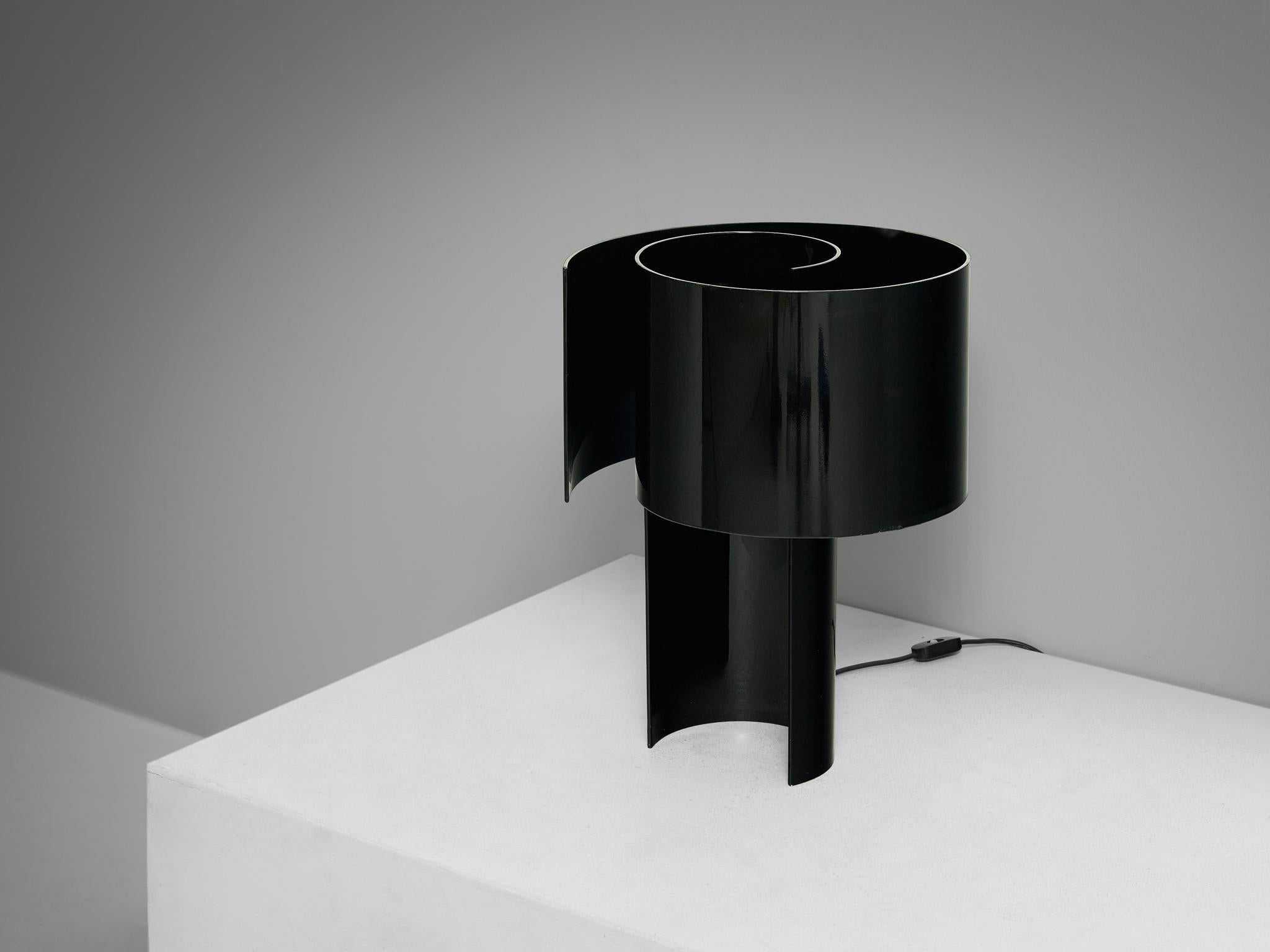 Ingrid Hsalmarson for New Lamp 'Spiral' Table Lamp in Aluminum  For Sale 3