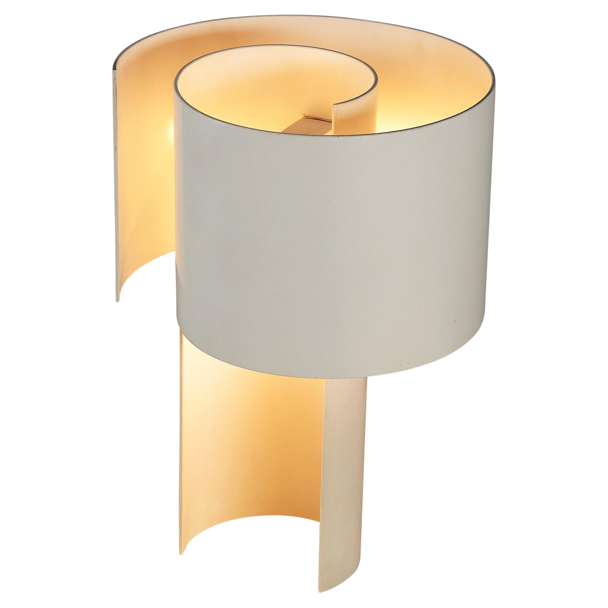 Ingrid Hsalmarson for New Lamp 'Spiral' Table Lamp in Aluminum  For Sale