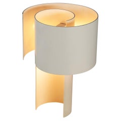 Retro Ingrid Hsalmarson for New Lamp 'Spiral' Table Lamp in Aluminum 