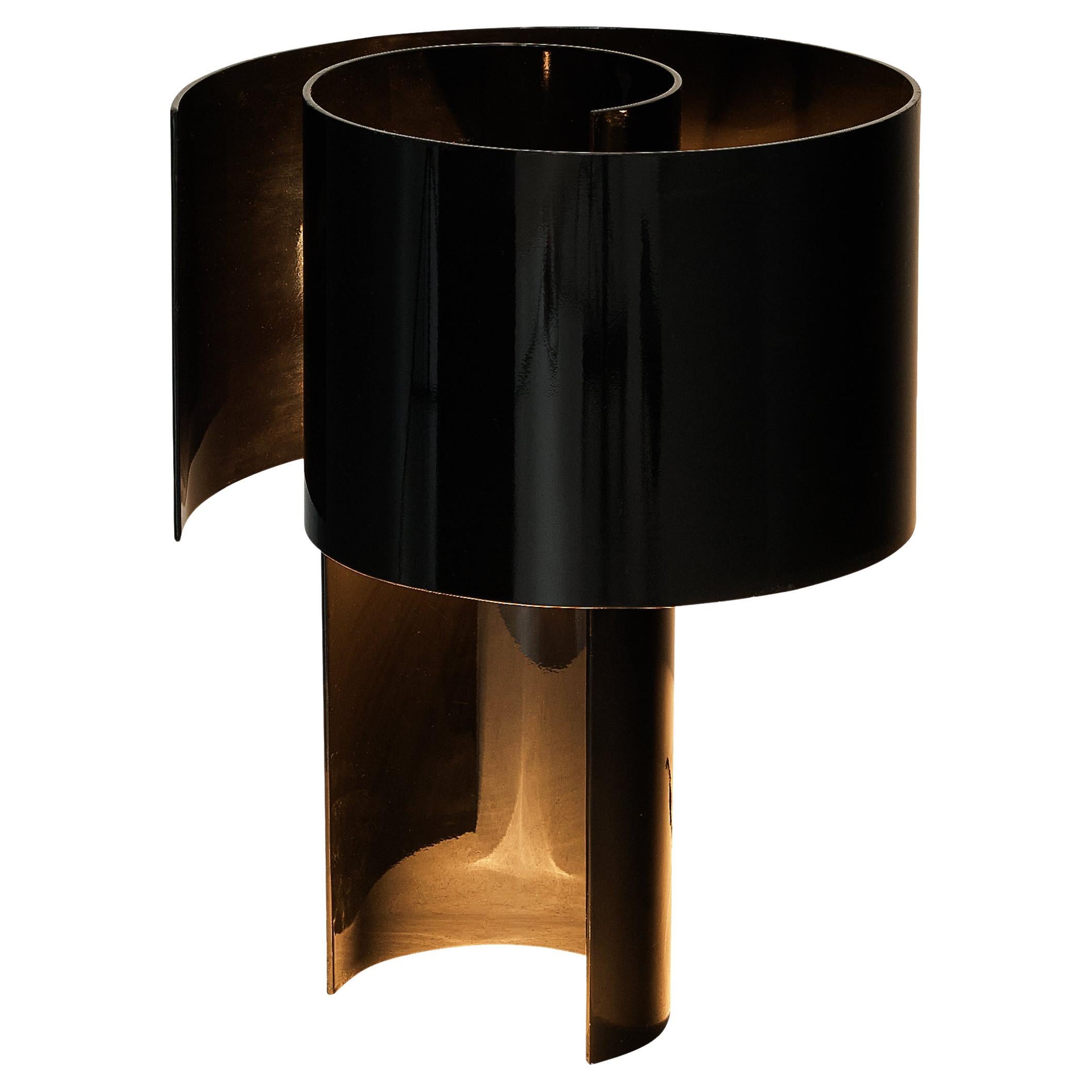 Ingrid Hsalmarson for New Lamp 'Spiral' Table Lamp in Aluminum 