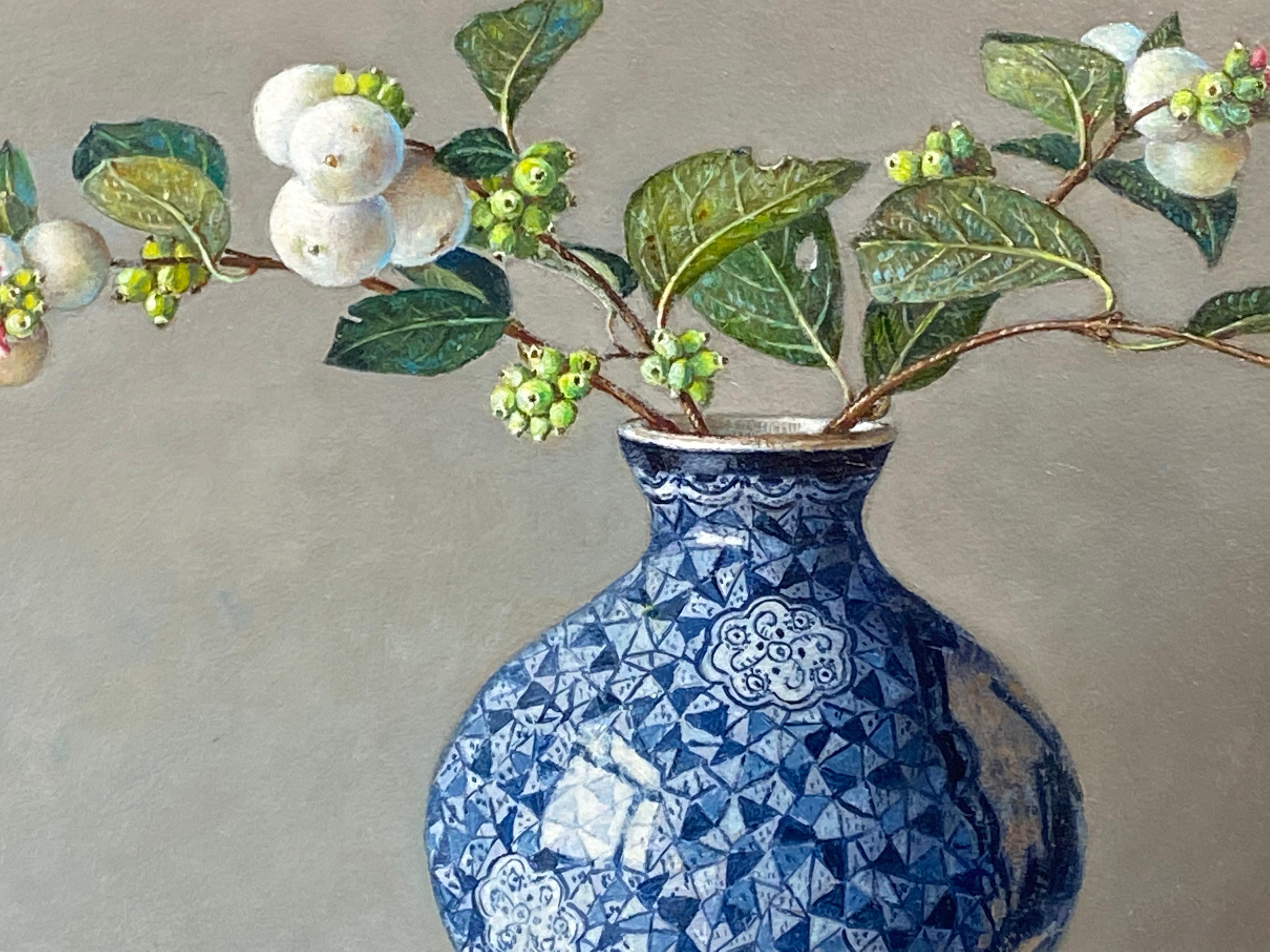 Ingrid Smuling - Snowberries in a Vase - 21st Century Contemporary ...