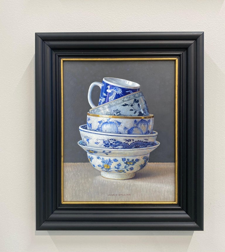 Ingrid Smuling - Stacking in Chinese Blue- 21st Century Contemporary ...