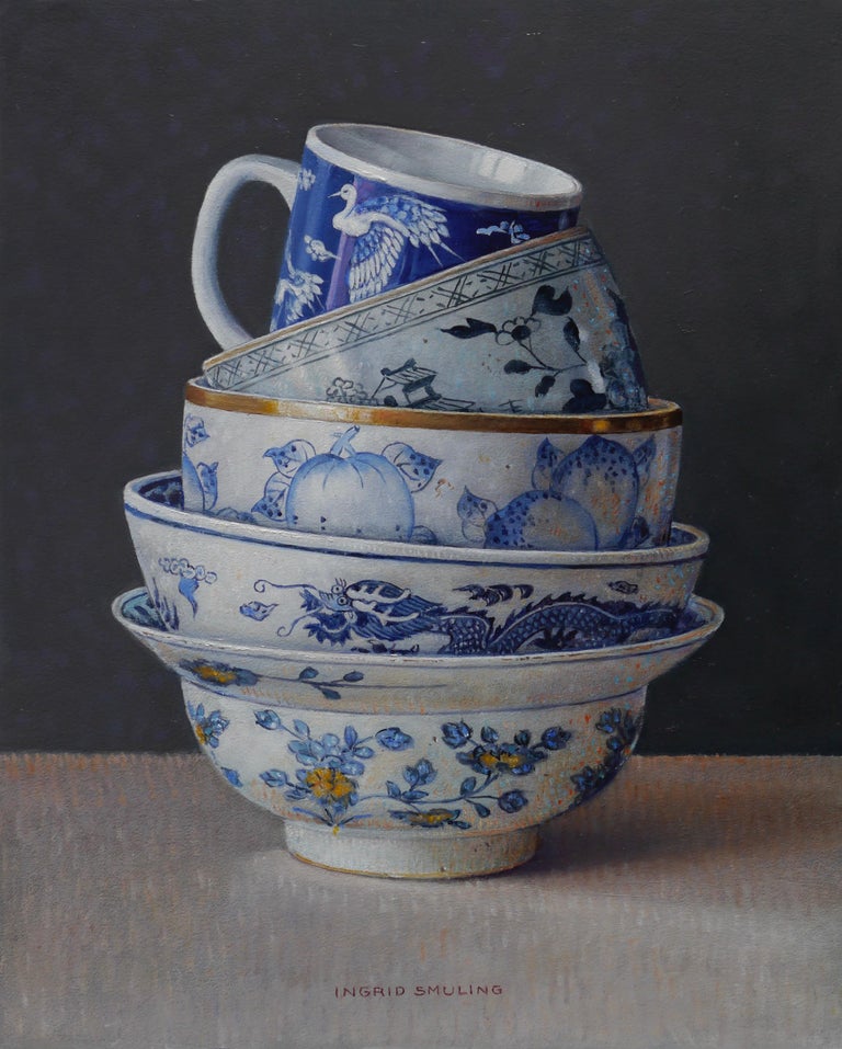Ingrid Smuling - Stacking in Chinese Blue- 21st Century Contemporary ...