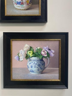Wedgwood Etruria con anemoni - Pittura contemporanea del XXI secolo - Still-Life