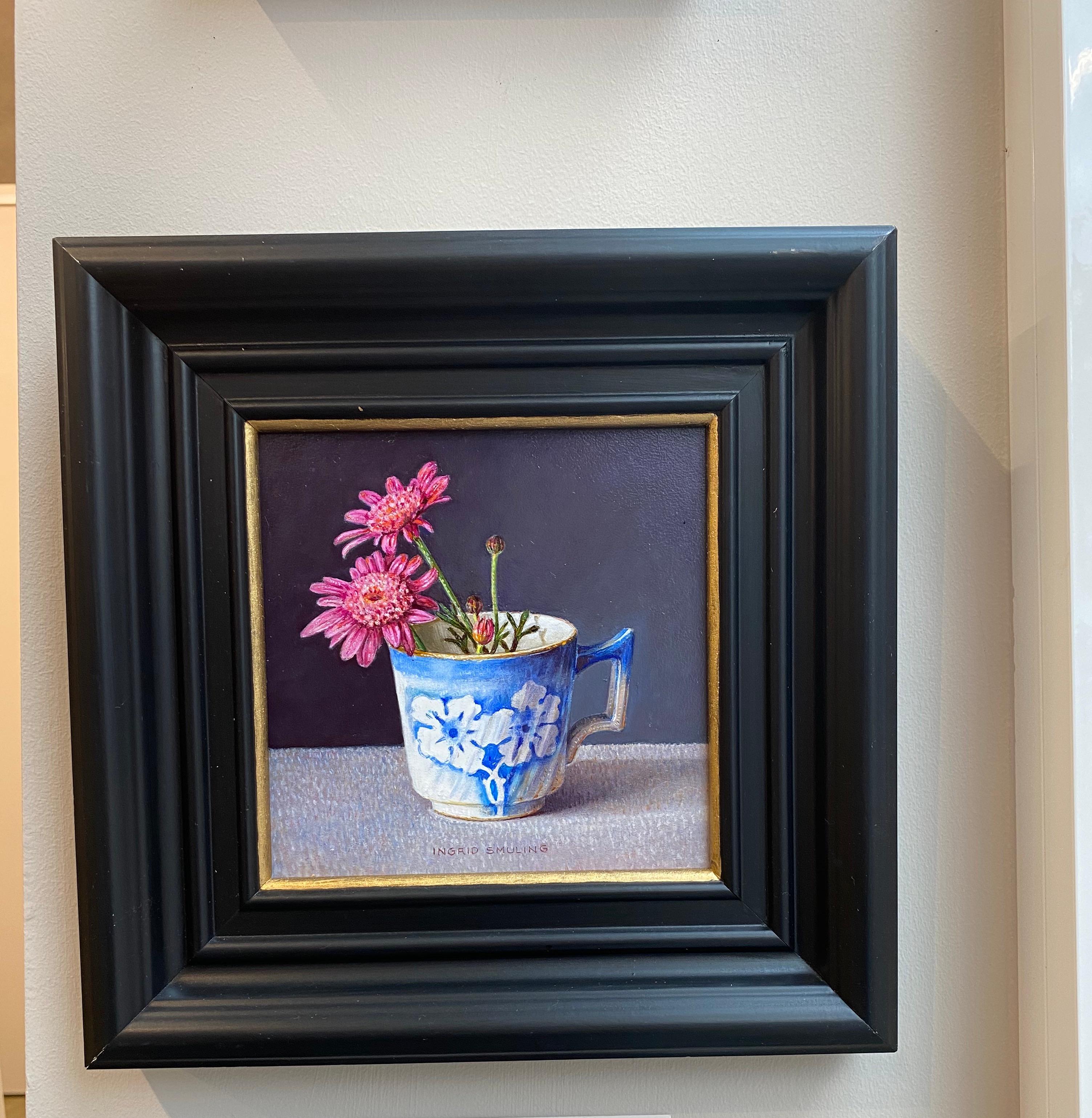 Wilde Chrysanthemen - 21. Jahrhundert Blume Niederländisch Stilleben Paintin – Painting von Ingrid Smuling