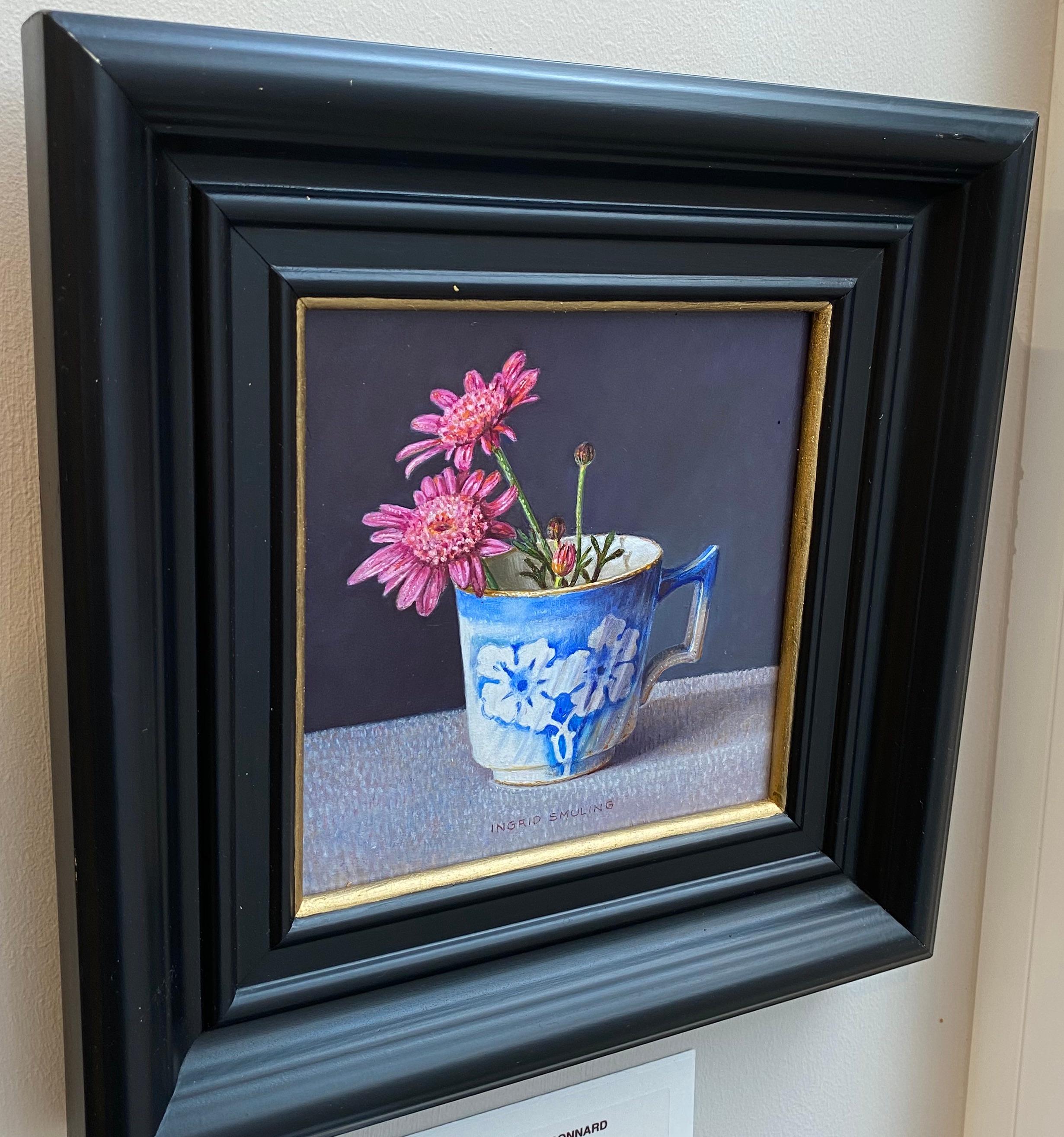 Wilde Chrysanthemen - 21. Jahrhundert Blume Niederländisch Stilleben Paintin im Angebot 3