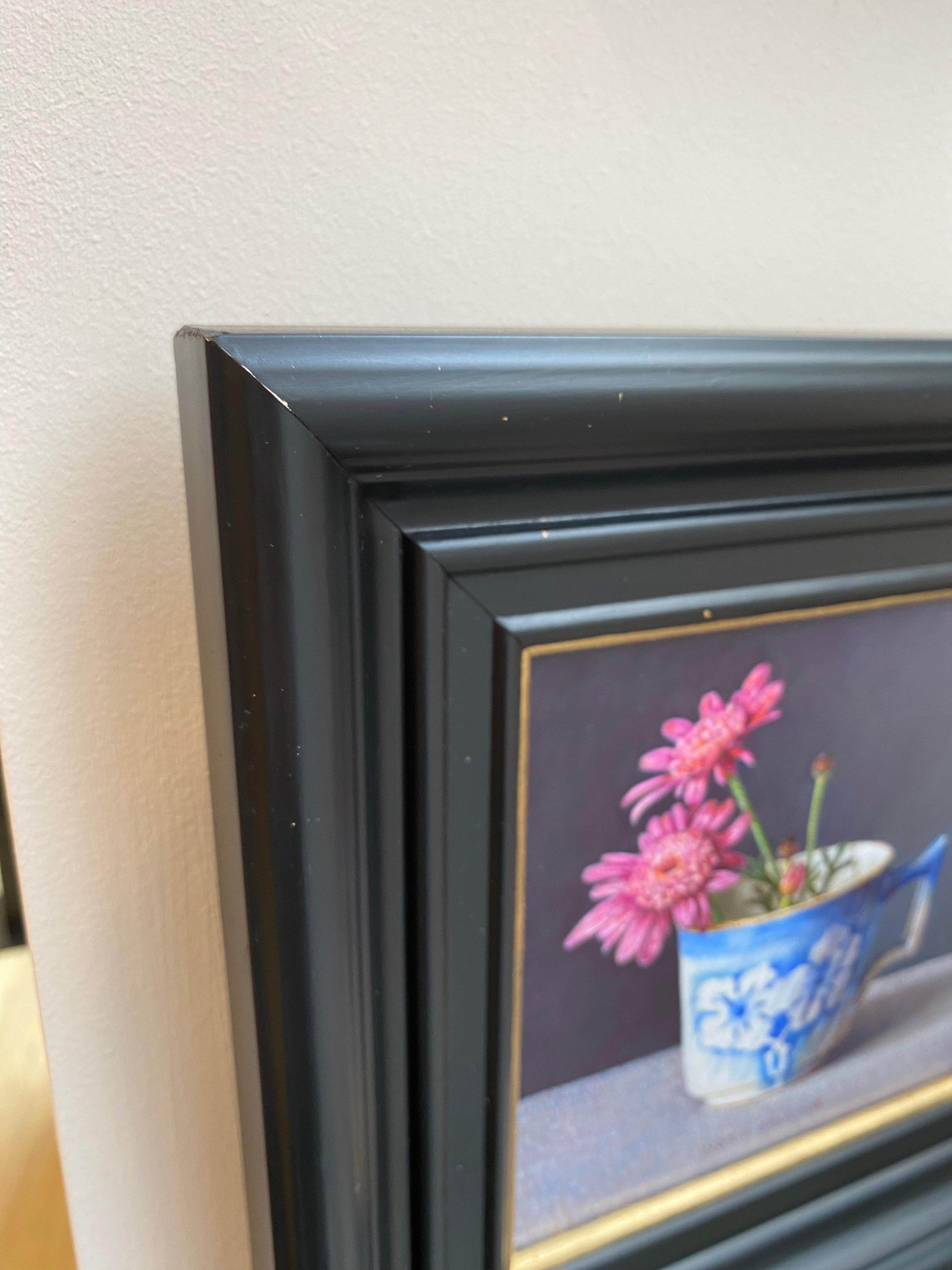 Wilde Chrysanthemen - 21. Jahrhundert Blume Niederländisch Stilleben Paintin im Angebot 4